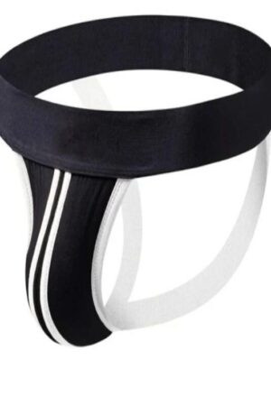 Siyah Fantezi Seksi Şerit Detaylı Erkek Jockstrap CB020322
