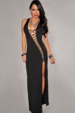 Deluxerie Lange Erotisches Kleid Madelina