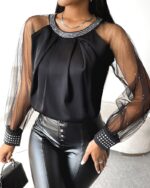 Deluxerie Bluse MF-Georgeta