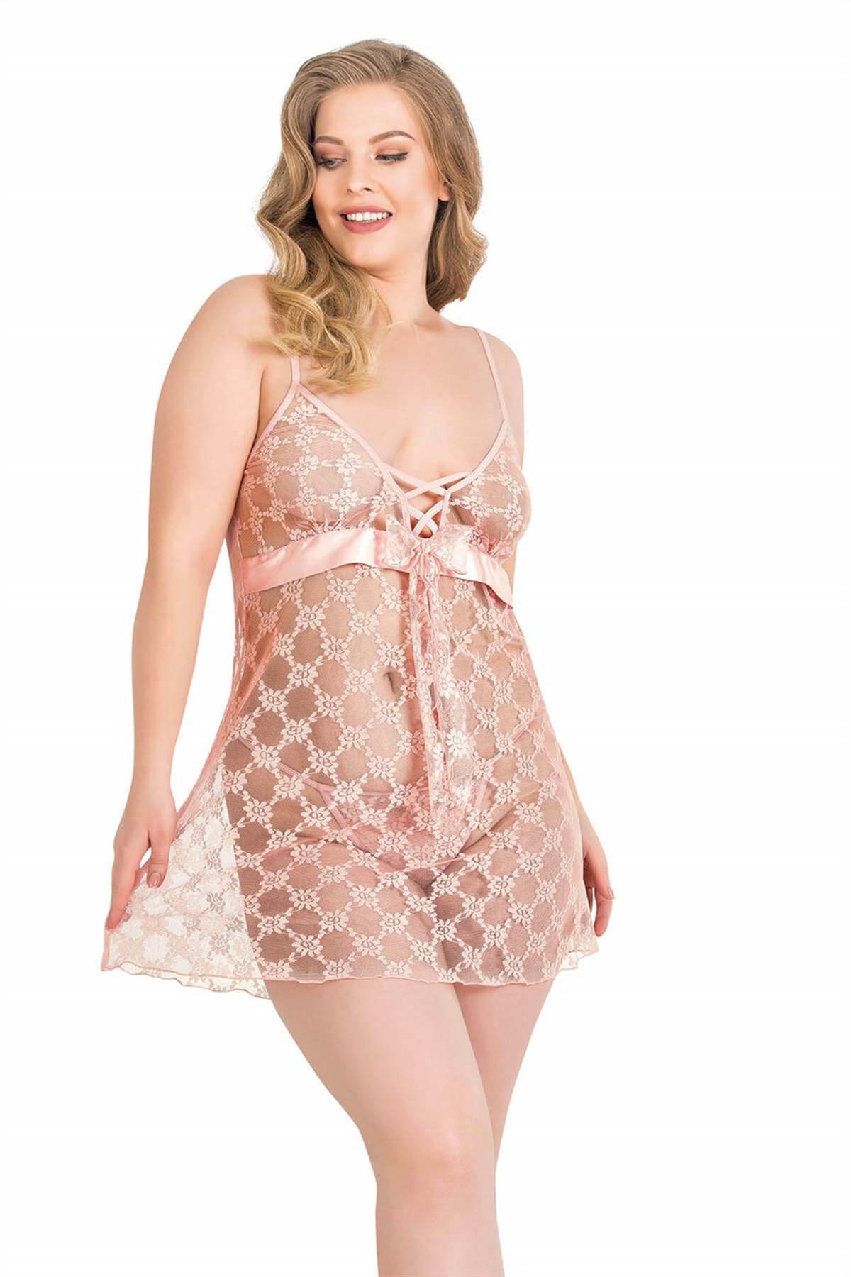 Deluxerie Babydoll-Set für Große Größen Paola Deluxerie Babydoll-Set für Große Größen Paola