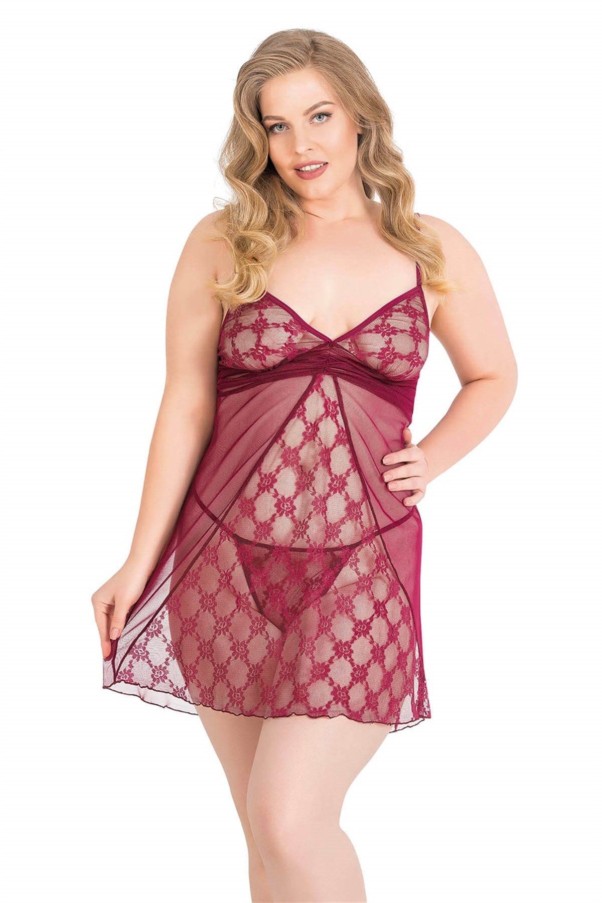 Deluxerie Babydoll-Set für Große Größen Primrose Deluxerie Babydoll-Set für Große Größen Primrose